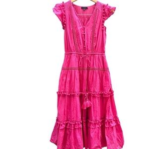 J. Crew Pink Midi Dress